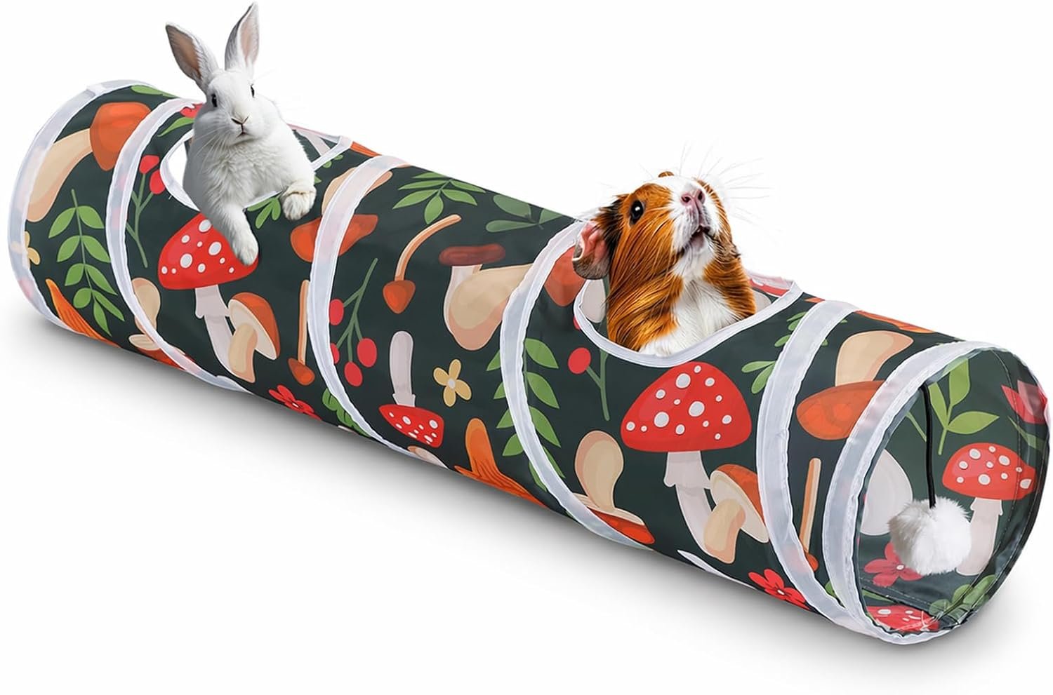 Rabbit Toys, Large Bunny Hideout Tunnel and Tube for Rabbit Guinea Pig Chinchilla Ferret Rat