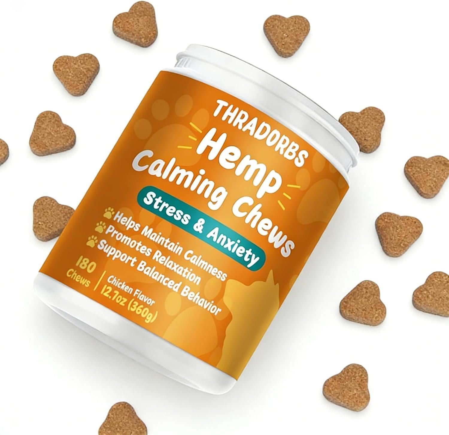Calming Chews for Dogs, Anxiеty Rеlief Treats, Rеlaxation, Dog Supplements for Thunderstorms, Separation, Strеss, Barking