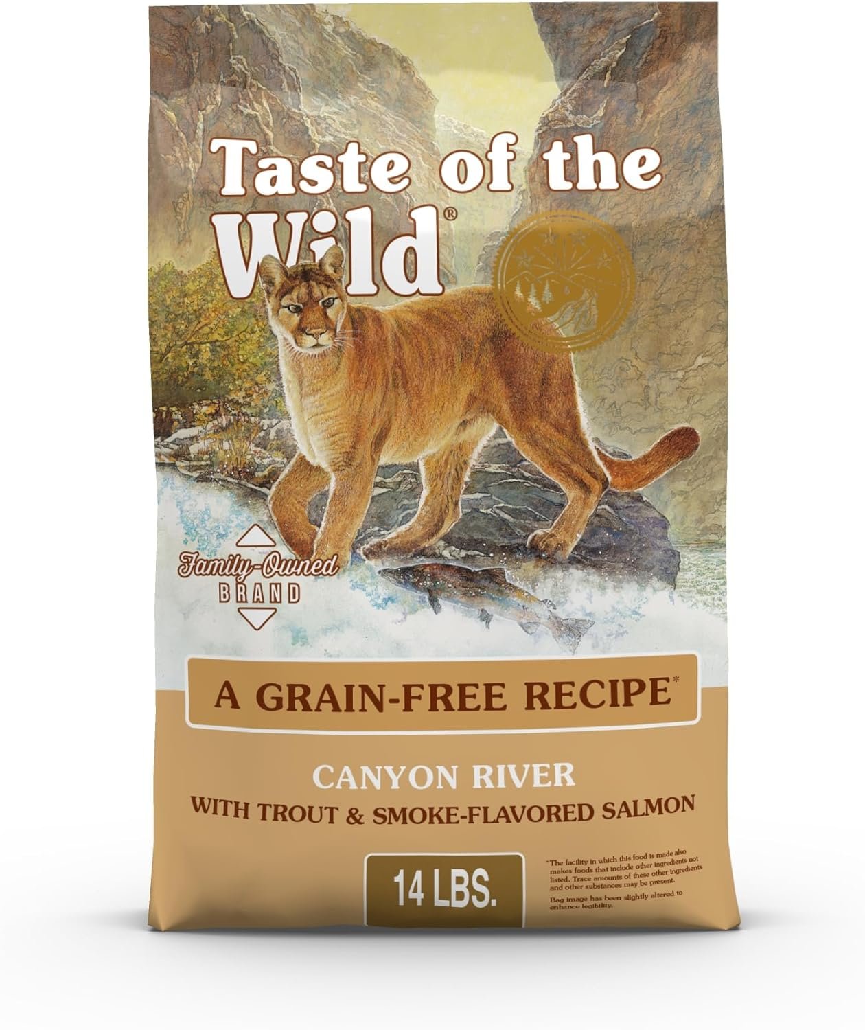 Taste Of The Wild Canyon River Grain-Free Dry Cat Food With Trout & Smoke-Flavored Salmon 14lb