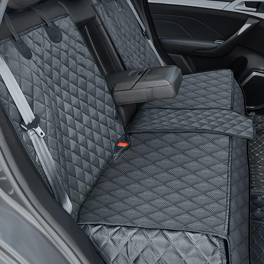ANOSOSPECIAL Dog Car Seat Cover for Back Seat Cover,Non Stick Fur Rear Seat Protector for Pet,Nonslip Waterproof Durable Universal Fit Interior Backseat Covers for Auto Van SUV