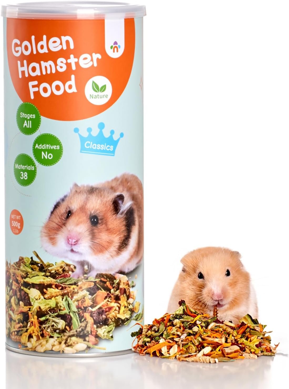 Niteangel Hamster Food & Treats Toy – Small Animal Natural Food for Syrian Golden Hamsters or Other Small-Sized Pets