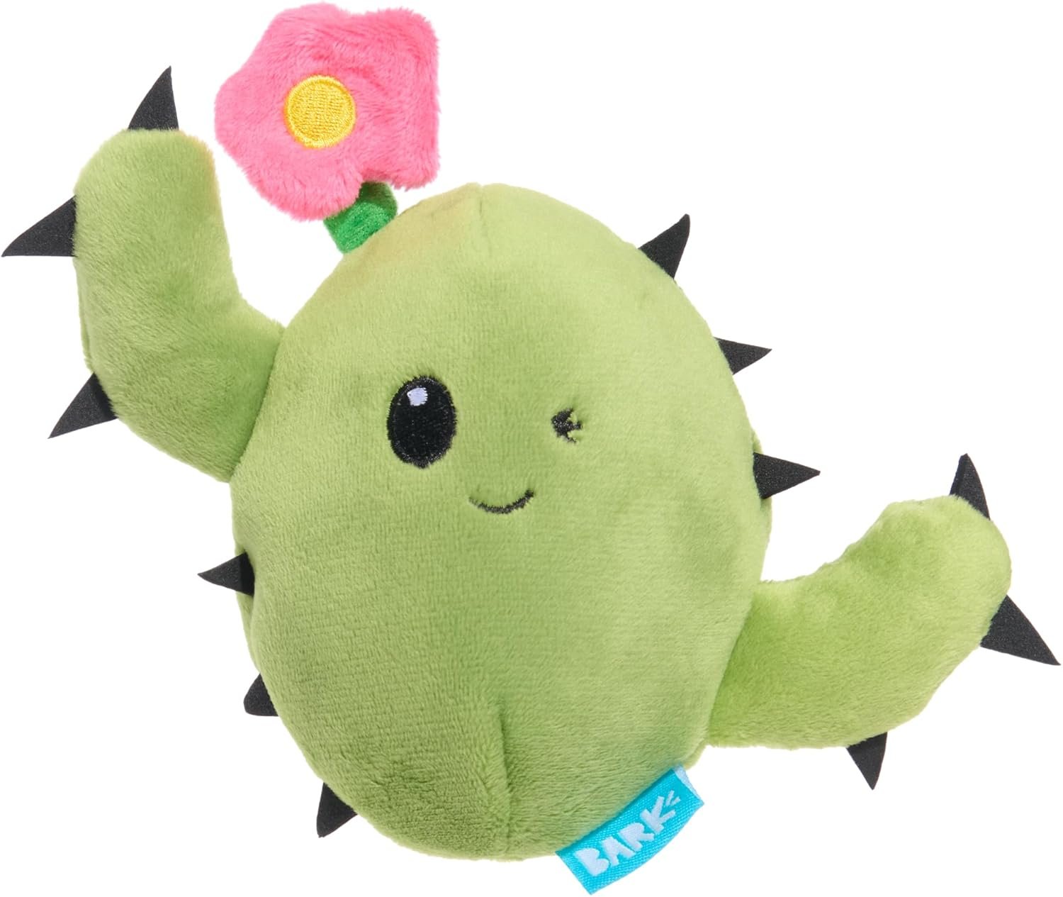 Barkbox Consuela the Cactus 2-in-1 Interactive Plush Dog Toy – Squeaky Dog Chew Toy with Crinkle Layers – for Large Dogs and Puppies