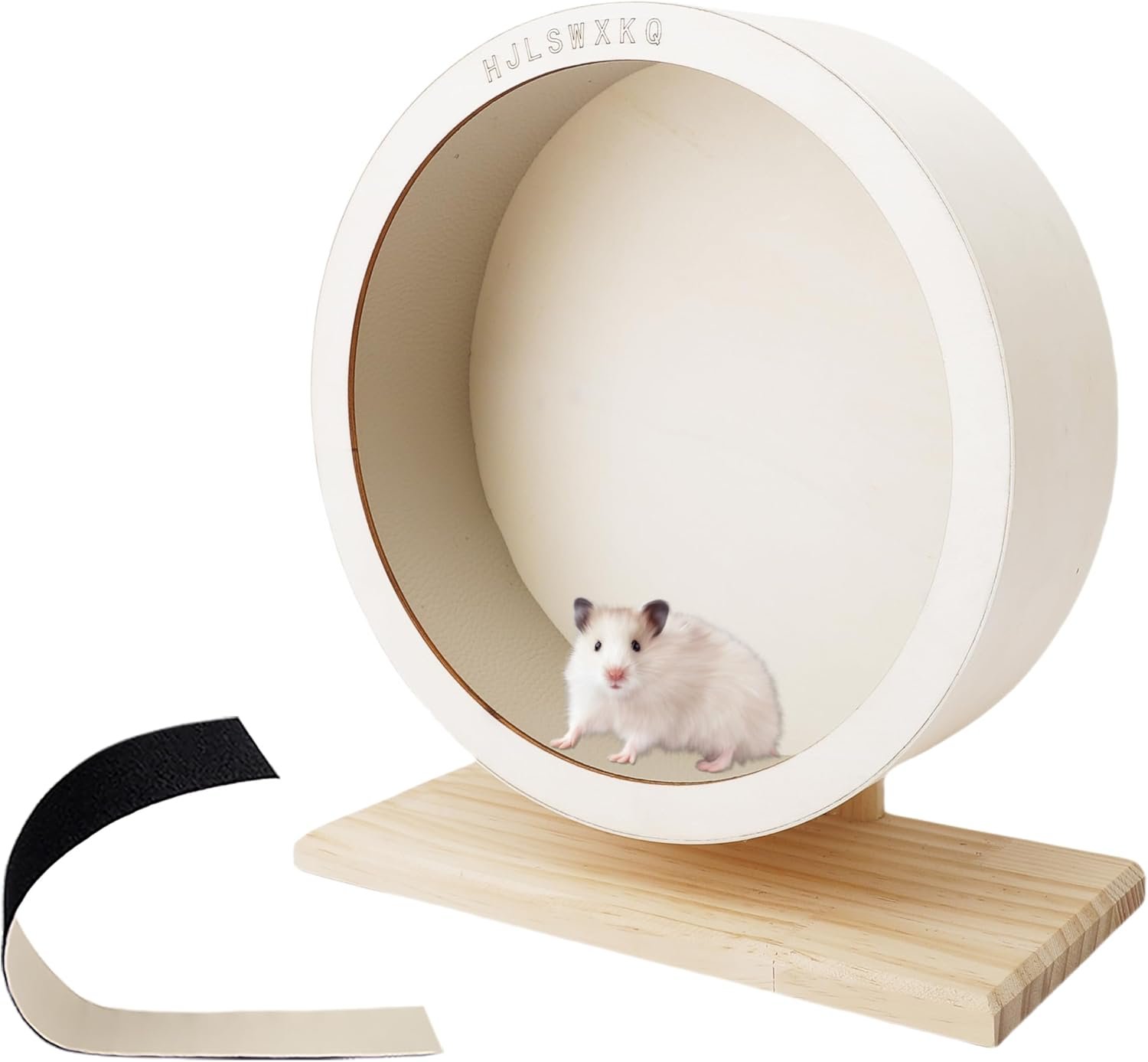 13in Large Hamster Silent Exercise Wheel – Wooden Chinchilla Wheel with Removable Washable Track, Quiet Wheel for Hedgehog,Rat,Syrian Hamster（13in）