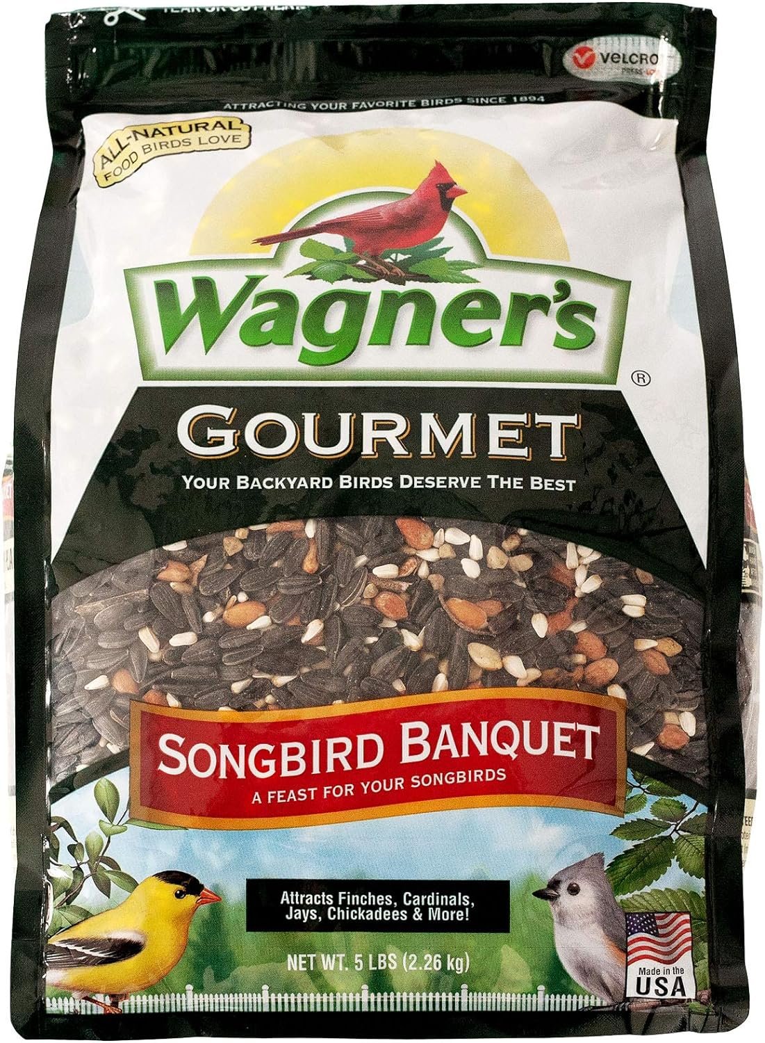Wagner’s 82042 Songbird Banquet Wild Bird Food, 5-Pound Bag