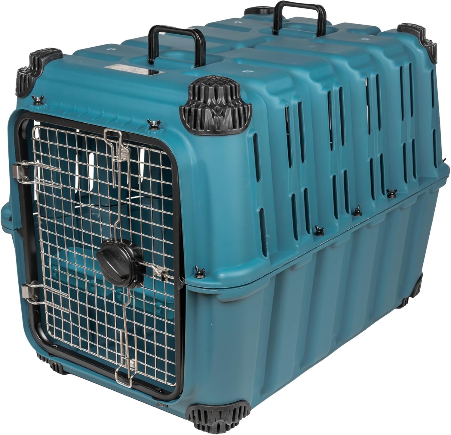 Mammoth Guardian Dog Kennel 36″ Heavy Duty Travel & Outdoor Crate for Puppies, Small, Medium & Large Dogs, Secure 3 Bolt Lock, Adventure Ready for Hunting, Camping & Offroad – Lagoon Blue Kennel