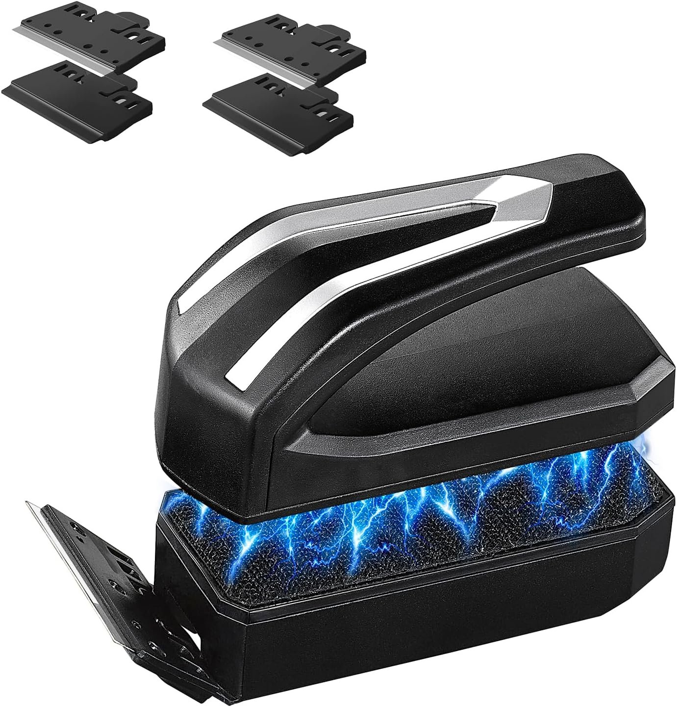 Carefree Fish Aquarium Super Powerful Magnetic Cleaner with 4 Algae Scrapers for Glass Fish Tank Magnet Brush Floating S+(Plus)