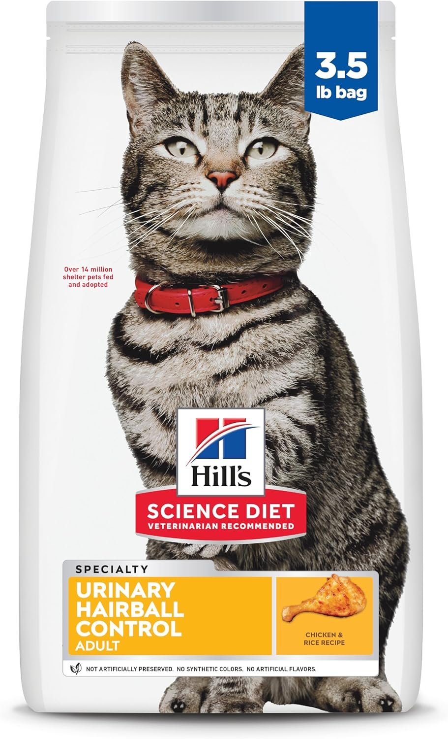 Hill’s Science Diet Adult Urinary & Hairball Control Dry Cat Food