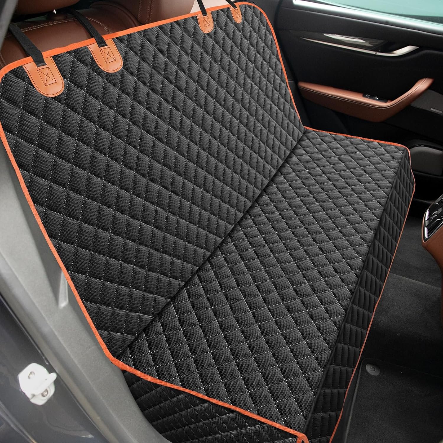 MIXJOY Dog Seat Cover for Back Seat Waterproof Dog Seat Covers for Cars, Car Seat Protector for Dogs, Nonslip Back Seat Cover for Trucks & SUV