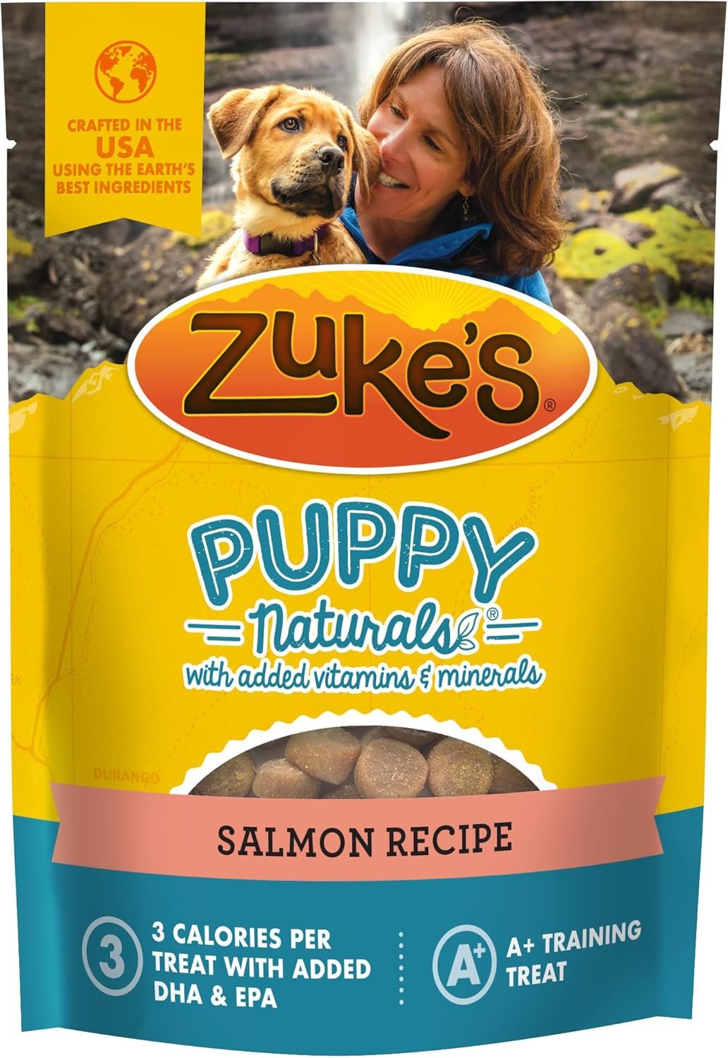 Zuke’s Puppy Naturals Bag of Soft Puppy Treats for Training, Natural Dog Treats Bites with Salmon Recipe, 5 oz.,
